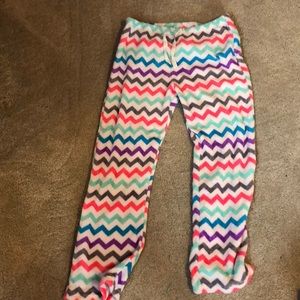 Fuzzy pajama pants